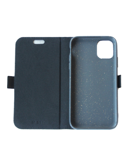 Custodia in pelle anti-radiazioni con porta carte per Apple iPhone 11