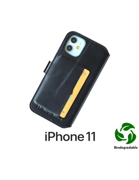 Custodia in pelle anti-radiazioni con porta carte per Apple iPhone 11