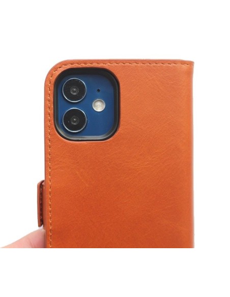 Custodia in pelle anti-radiazioni per Apple iPhone 12 Mini in pelle