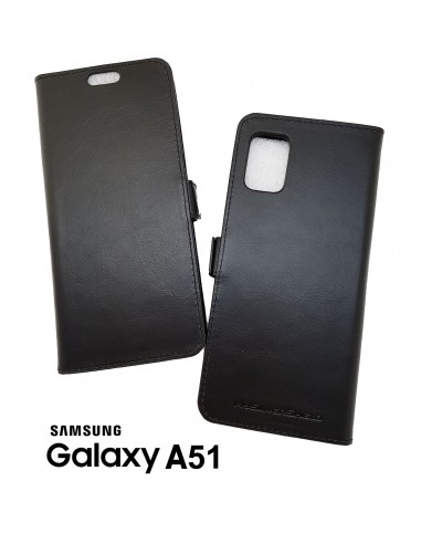 Funda anti-onda de cuero superior Samsung Galaxy A51