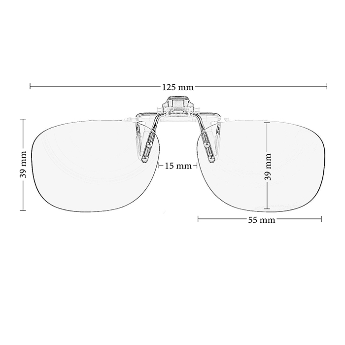 Clip en Gafas Filtro Luz Azul - Nuevo - Alta Protección para