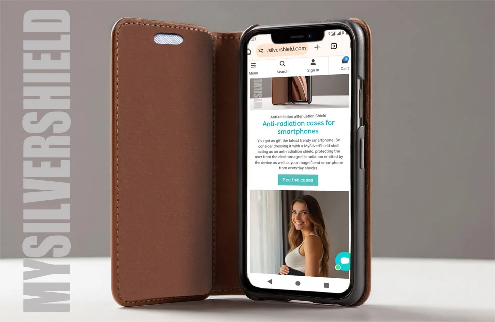 &eacute;tuis smartphone anti-ondes